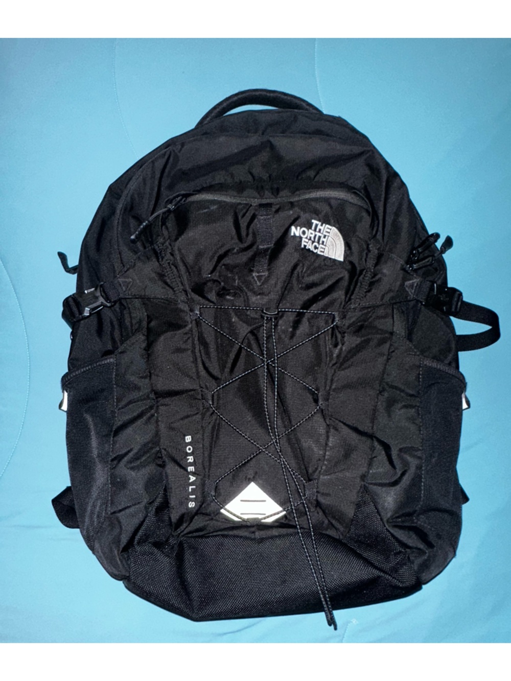 The North Face Black Borealis Daypack with Front Bungee